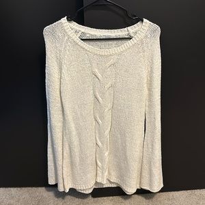 Tobi Cream Trumpet/Bell Sleeve Sweater